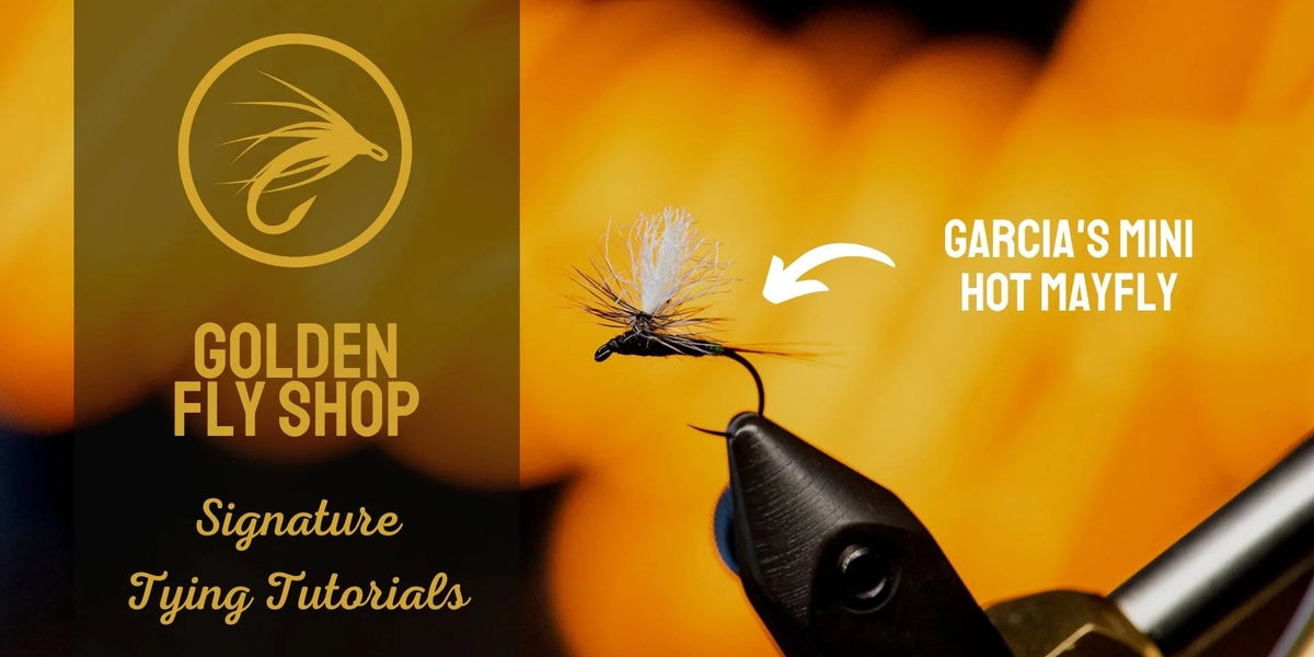 Greg Garcia is in the house Tying the Mini Hot Mayfly! — Golden Fly Shop