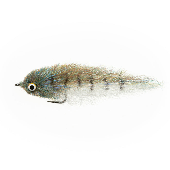 EP Little Minnow synthetic baitfish streamer fly with realistic eyes for snook and sea trout fishing