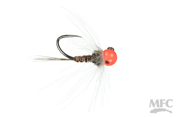 Jig CDC Flashback Pheasant Tail (Hot Orange Bead)