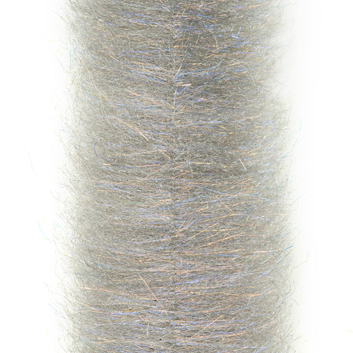 EP Brush Minnow Head in Minnow Grey colorway with synthetic fibers and subtle flash blended on a wire core