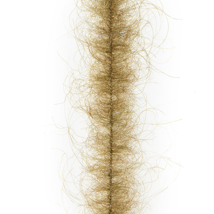 EP Brush Shrimp Dub in Brown Olive dark synthetic streamer brush for building fly bodies and collars