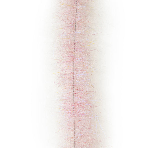 EP Brush Shrimp Dub in Shrimp Pink translucent crustacean fly tying material on a wire core
