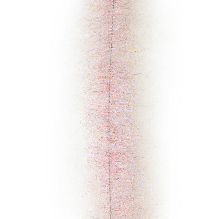 EP Brush Shrimp Dub in Shrimp Pink translucent crustacean fly tying material on a wire core