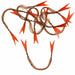 EP Crustaceous Claw in Brown colorway flexible synthetic crab claw material with orange tips