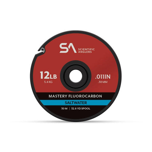 A spool of Scientific Anglers Mastery Fluorocarbon Saltwater fishing line, 12LB (5.4 kg), .