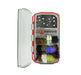 Open Umpqua UPG Foam Daytripper Fly Box filled with various organized trout nymphs, midges, and dry flies.