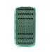 Closed aqua Umpqua UPG Foam Flats fly box showing the slim-profile shell design