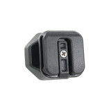 Rear view of the Umpqua Link GearDock Single showcasing the attachment clip used for pack webbing and vest tabs.