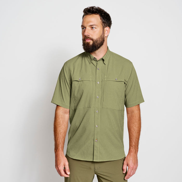 orvis men's dress shirts Men's Country Twill Button-Down Shirt - Regular | Snow/Currant | Size Large | Cotton