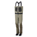 Orvis Mens Clearwater Zip Waders in Sagebrush with front waterproof zipper