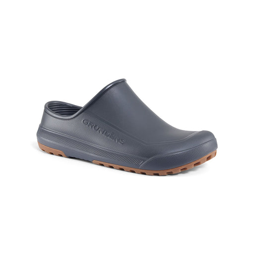 Grundens Fish-On Slip-On fishing shoes in Anchor dark gray profile view