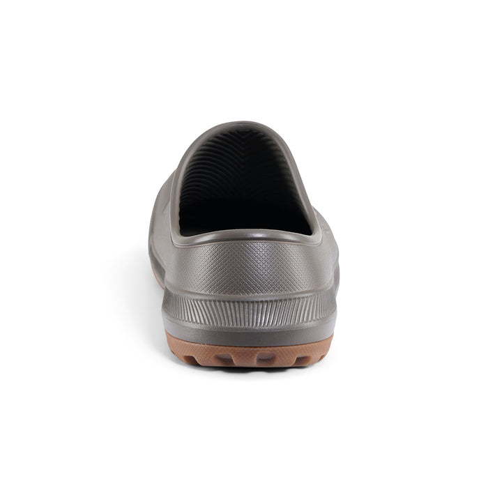 Grundens Fish-On Slip-On deck boots heel and anatomical footbed view