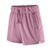 Patagonia Womens Terrebonne Shorts in Light Violet coastal purple front view