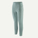 Quick drying breathable womens fly fishing tights in Blue Sage side view
