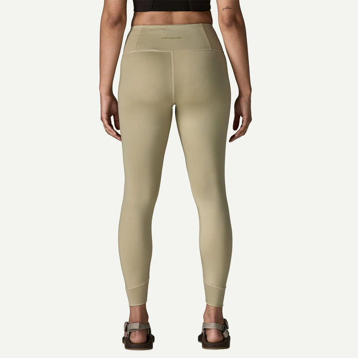Back view of Patagonia Womens Tropic Comfort Sun Tights showing stay put waistband