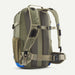 Rear view of the Patagonia Stealth Backpack 25L highlighting the breathable cushioned padding on the shoulder straps and adjustable hip belt