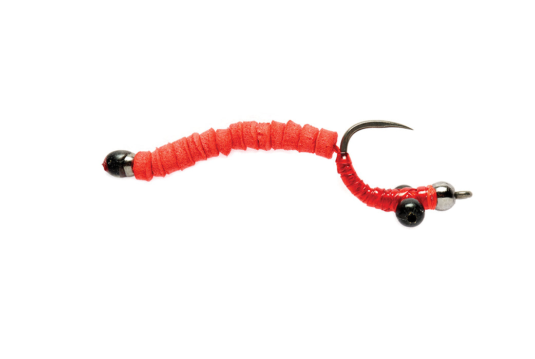 Carp Worm Barbless - Red - 3 Pack
