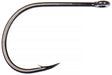 Side view of Ahrex XO784 Game Changer hook showing straight eye and wider gap with a barb.
