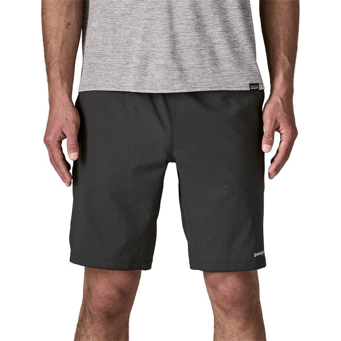 Patagonia Mens Terrebonne Shorts in Black back view breathable PFAS free DWR performance shorts