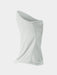 Highrise grey Duck Camp Brrr Rockport Gaiter showing the 3-panel ergonomic shape and laser-perforated breathing holes.