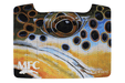 Montana Fly Company MFC Boat Box Drying Patch featuring Udesen's Extreme Brown trout spotting artwork