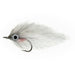Enrico Puglisi EP Shad fly pattern with 3D eyes and red gill flash for bass and saltwater fishing