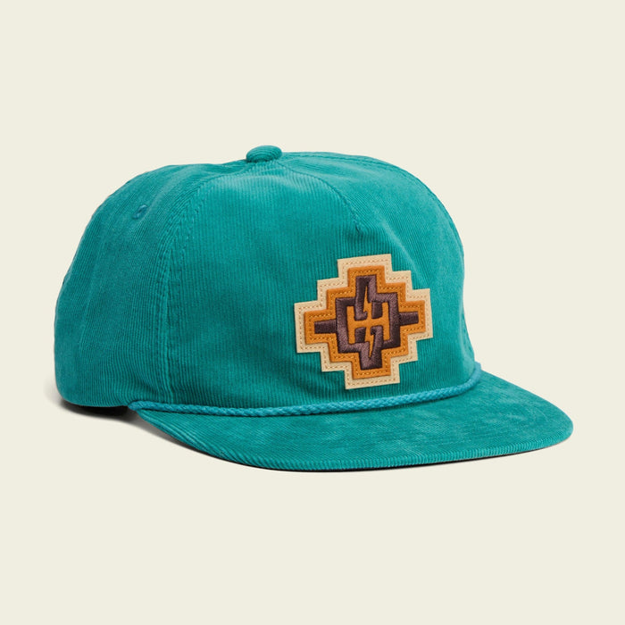 Howler Unstructured Snapback Hat H Bolt Motif Teal Corduroy
