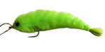 Chartreuse Chocklett's Finesse Changer articulated baitfish fly featuring a vibrant neon green tapered silhouette and heavy-duty streamer hook