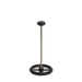 Side profile view of the fully assembled Grayl Titanium Coffee Press plunger mechanism demonstrating the connected multi-piece titanium stem and filter disc