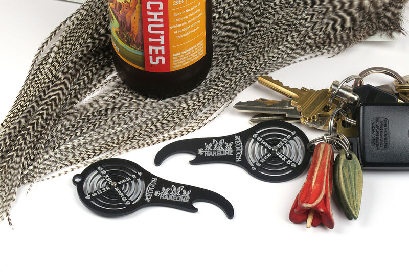 Hareline - Bottle Opener Hackle Gauge Key