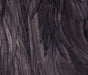 Slate gray dun Hareline Half Cape rooster hackle cape showing flexible stems and web-free barbules.