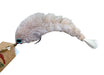 Tan Chocklett's Finesse Changer swimming streamer fly showcasing the natural earth-toned forage profile and multi-segmented spine