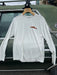 Dyno White Patagonia Long-Sleeve Capilene Cool Daily Shirt featuring the custom orange Golden Fly Shop logo on the left chest.