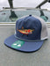 Golden Fly Shop Cutty Shark Hat Sea Blue Silver 2026 edition structured Legacy Front 9 performance cap with a custom embroidered cutthroat trout illustration