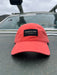 Golden Fly Shop 326 Hat Solid Coral 2026 edition low-profile dad hat with a custom embroidered black Golden Fly Shop Colorado logo patch