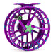 Angled profile of the Lamson Litespeed F Wild Child Special Edition fly reel highlighting the ultra-lightweight CNC aerospace-grade aluminum machining