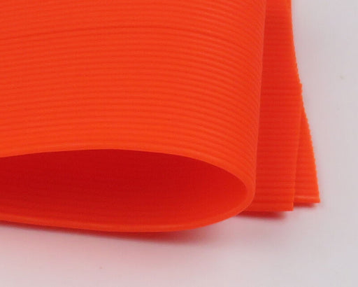 A package of Hareline Round Rubber Medium legs in Orange #271, highlighting bright, high-contrast orange round rubber strands perfect for terrestrial accents and attractors.