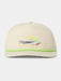 Duck Camp Clouser Fly Hat in ivory with embroidered chartreuse and white minnow fly