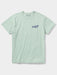 Front view of the Duck Camp Goods and Gear Tee in Bay light green, featuring the custom Duck Camp Outdoor Goods chest logo