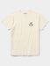 Front view of the Duck Camp Hunt and Fish Club Tee in Ivory, showing the small circular pocket logo on a premium cotton shirt.