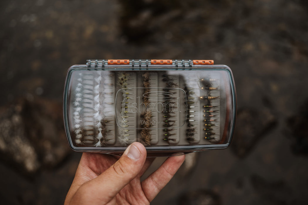 Fishpond Pescador Fly Box Medium Clear Burnt Orange