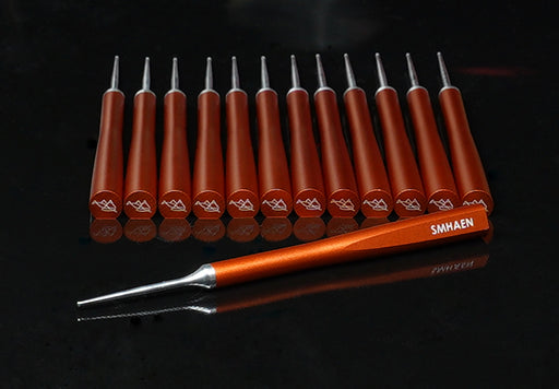 SMHAEN Thread Splitter fly tying tool with hot orange ergonomic handle