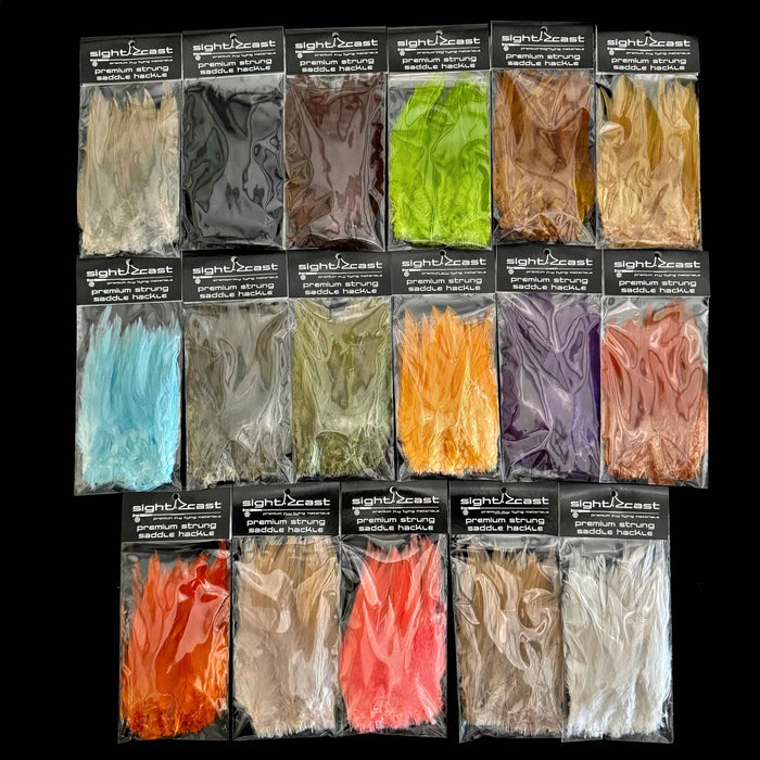 Sight Cast Premium Strung Saddle Hackle