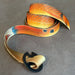 Copper-colored Redfish skin spot pattern DRIFT Reversible Webbing Belt with a durable polyester strap.