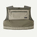 Back view of the River Rock Green Patagonia Stealth Pack Vest highlighting the large dual-entry zippered rear compartment for gear storage