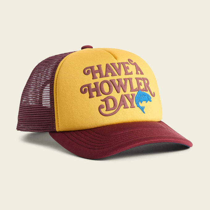 Howler Brothers - Foam Dome - Have A Howler Day Gold/Maroon