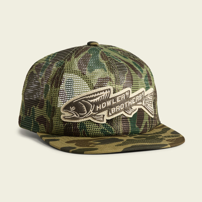 Howler Brothers Unstructured Snapback Hats Trout Bolt Camo