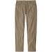 Front view of the Sage Khaki Patagonia Sandy Cay Pants highlighting the secure zippered storage pocket