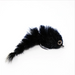 Black Chocklett's Jungle Finesse Changer articulated streamer fly showing the 7-segment fish-spine construction and realistic baitfish profile