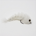 White Chocklett's Jungle Finesse Changer baitfish fly showing the flexible multi-jointed body design for natural swimming action